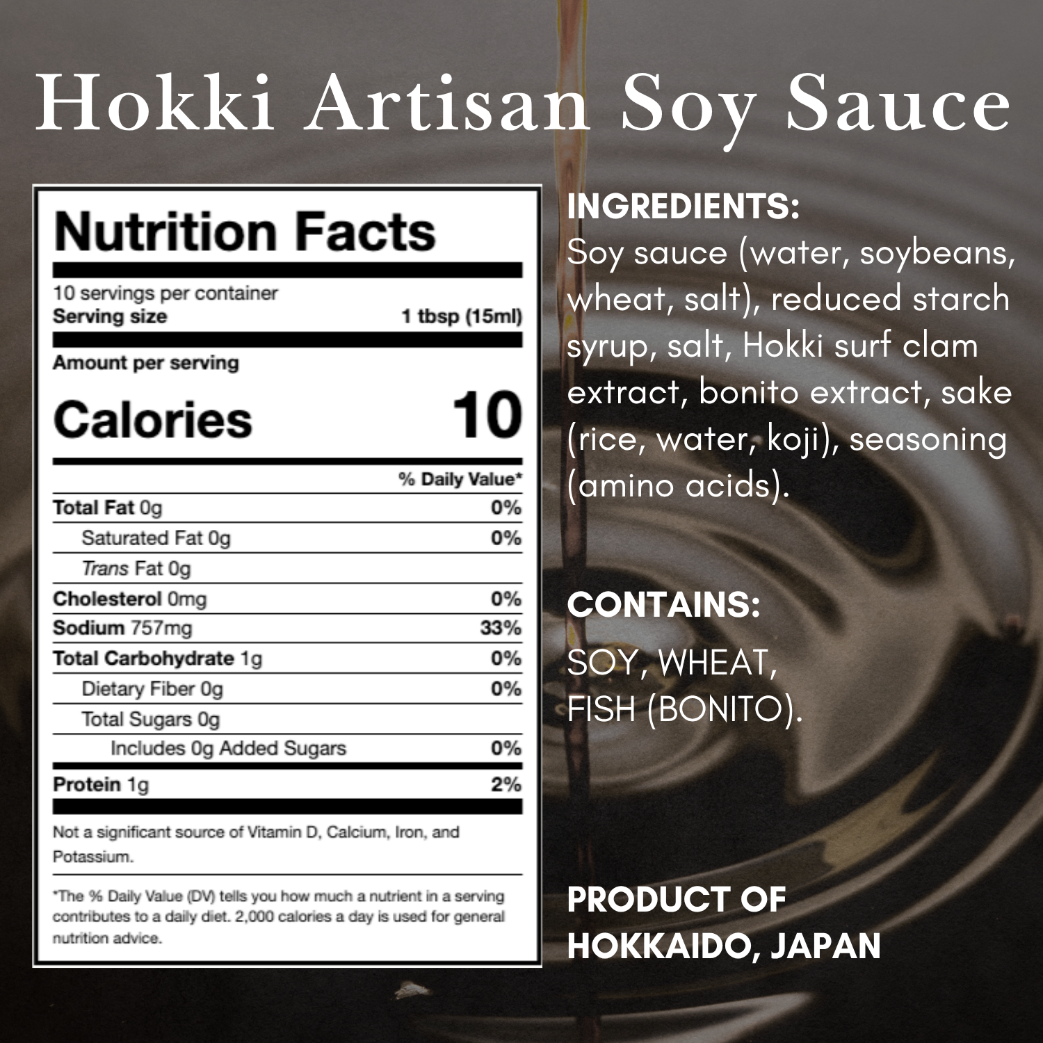 Hokki Artisan Soy Sauce - Katsuo Flavor - 150ml